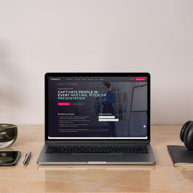 Body Talk Course Page Laptop