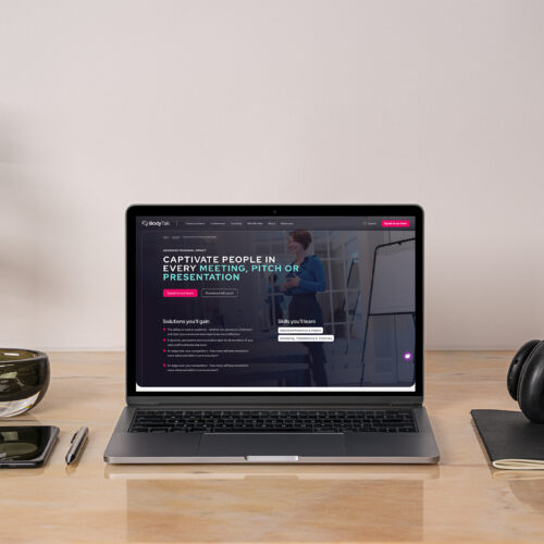 Body Talk Course Page Laptop